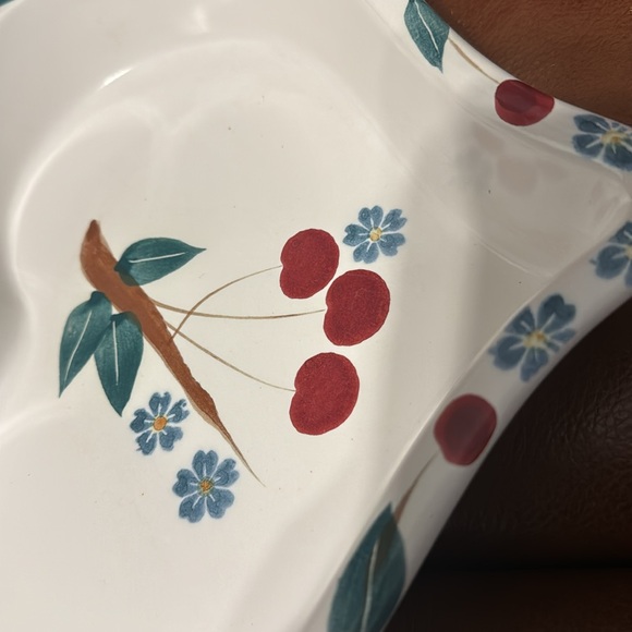 Chaparral Pottery USA Painted Heart Baking Dish Cherry - Picture 6 of 8